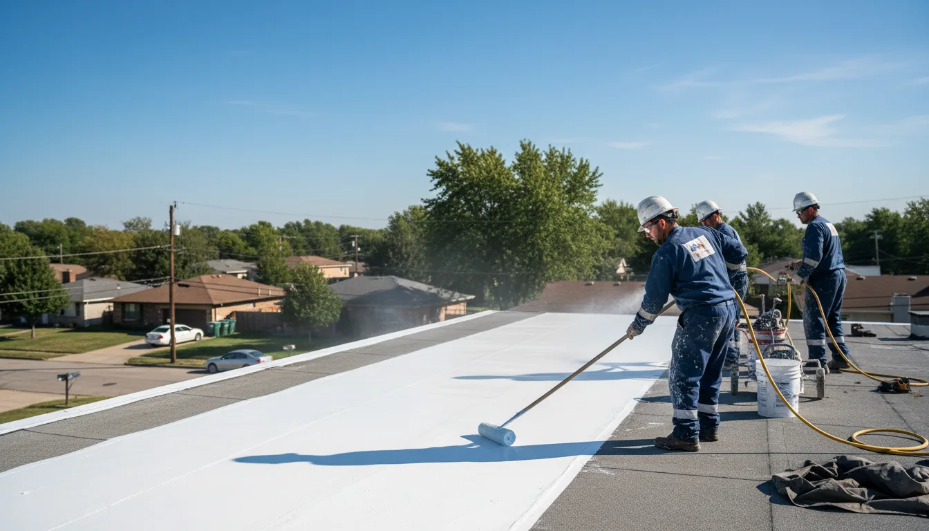 Commercial roof coating in Detroit, TX near me